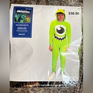 Green Monster INC Costume for Adults